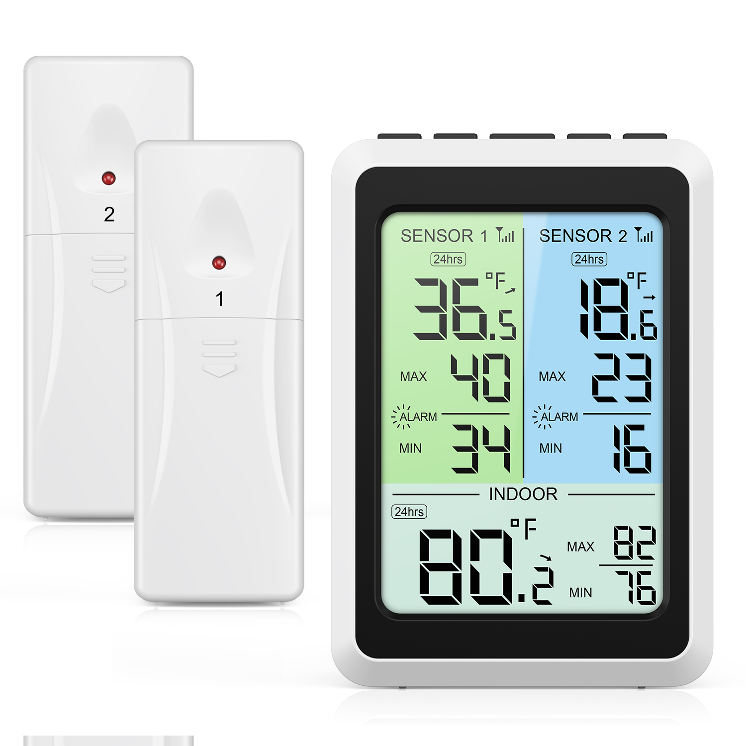 Kitchen Appliances Video - ORIA Termometer Kulkas Digital Monitor Termometer