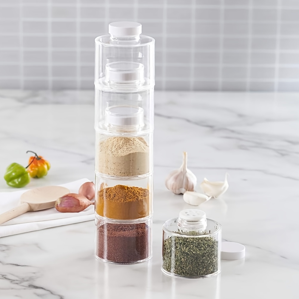 Kitchen Appliances Manufacturers - Rak bumbu Tumpuk, Set 6 menara
