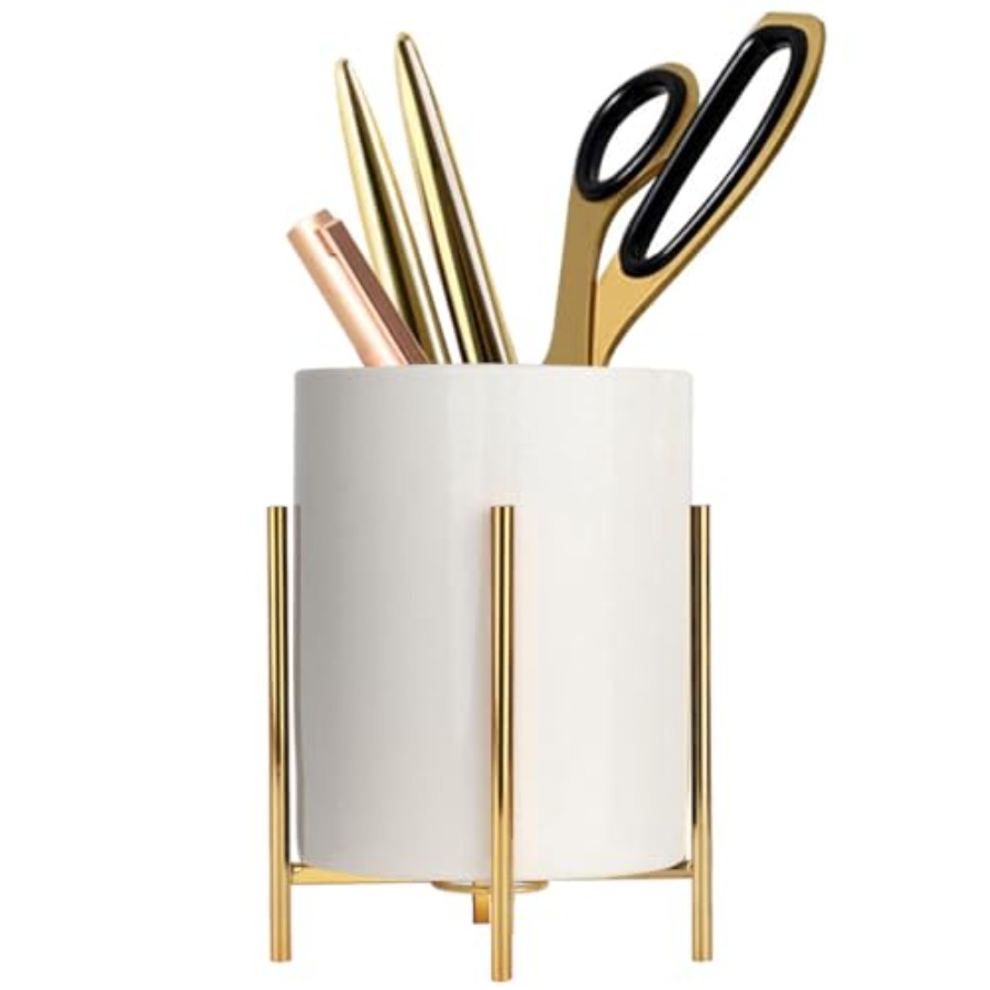 Kitchen Appliances White - Tempat Pensil Bingkai logam kokoh dengan