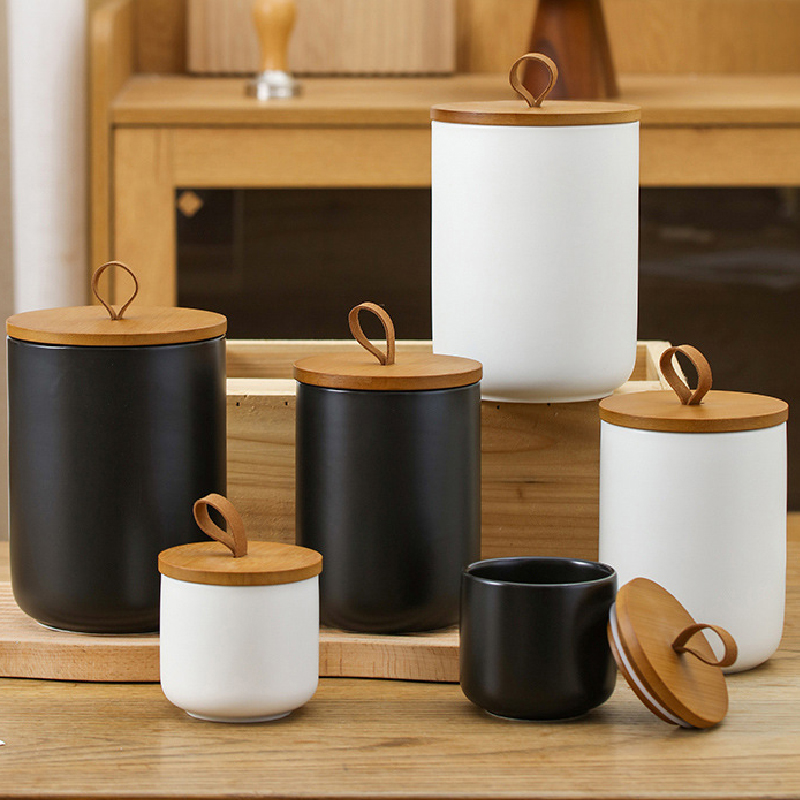 Kitchen Appliances Manufacturers - Toples penyimpanan keramik Nordic, Pot kopi