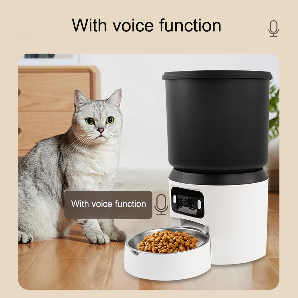 Kitchen Appliances Video - Pengumpan Hewan Peliharaan 4L dengan Tombol,