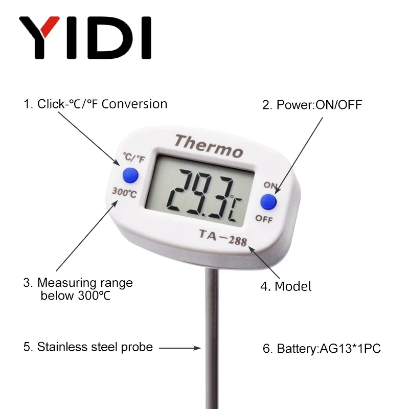 Termometer pengukur suhu BBQ m - Kitchen Appliances Video ulasan dan harga