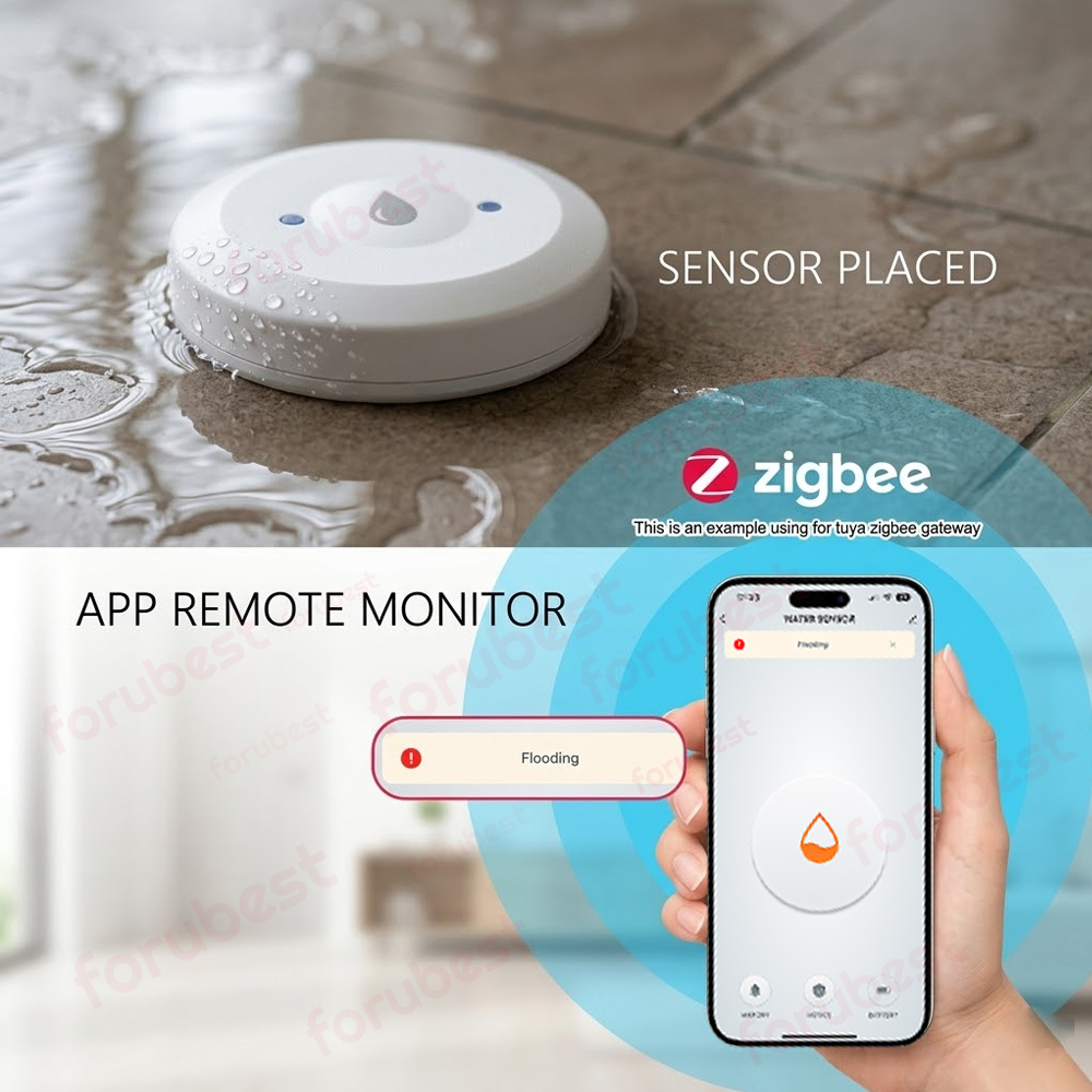 Sensor Air Zigbee Detektor Keb - Kitchen Appliances Video ulasan dan harga
