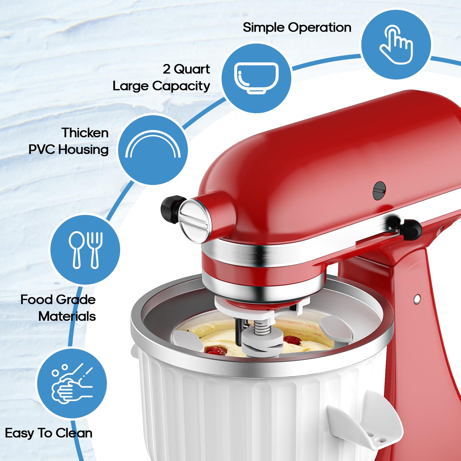 Aksesoris Pembuat Es Krim 2 Qu - Kitchen Appliances Manufacturers ulasan dan harga