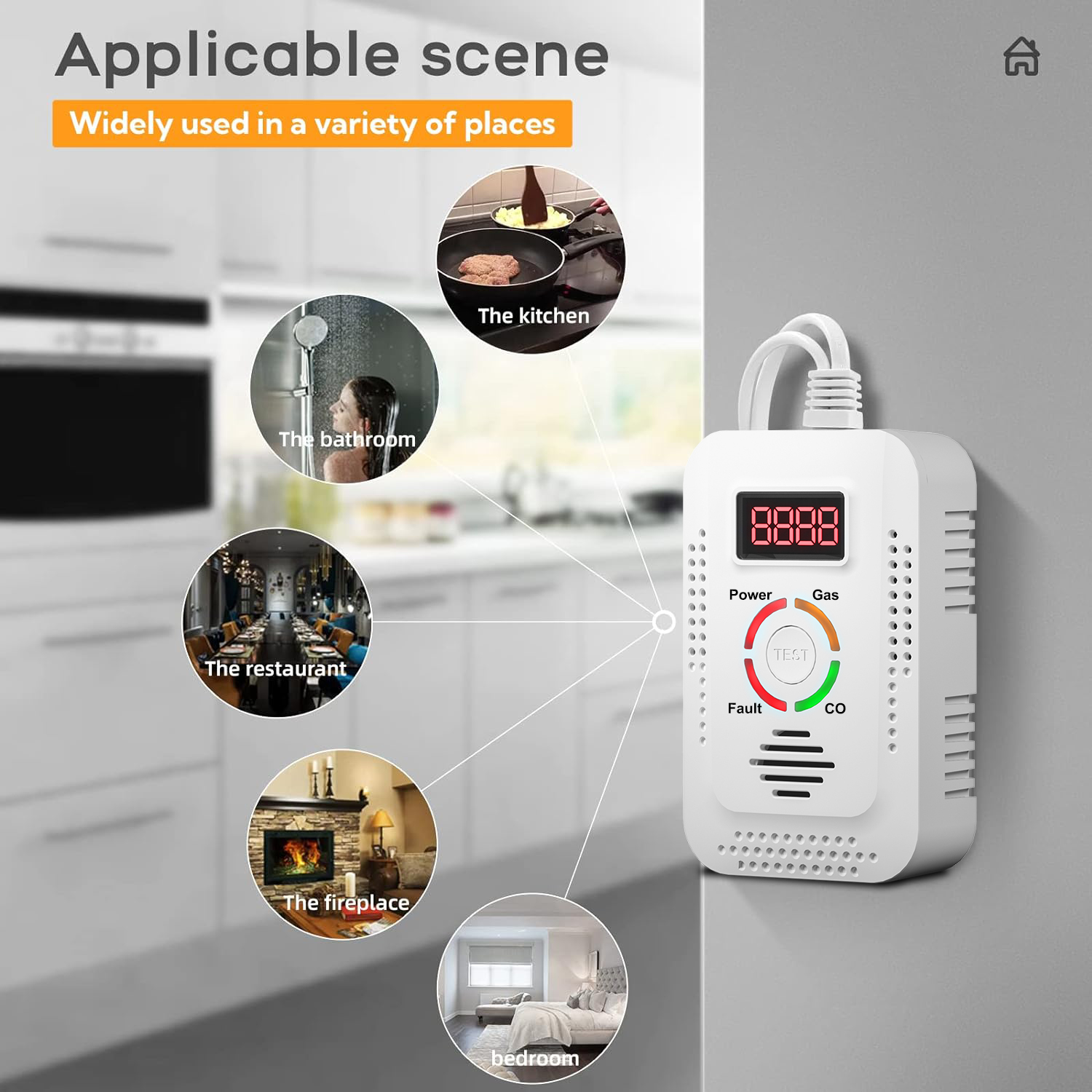 Detektor Gas Alam 2in1 Dan Det - Kitchen Appliances Video ulasan dan harga